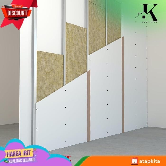 DISKON ROCKWOOL D100 5CM / ROCKWOOL / BUSA PEREDAM / GLASSWOL / PEREDAM RUANG