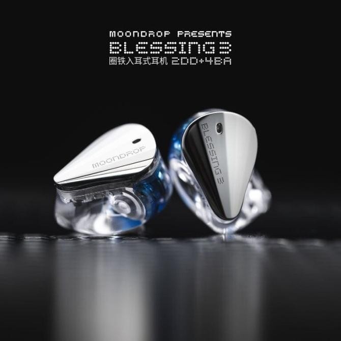 Moondrop Blessing 3 / Blessing3 2Dd + 4Ba Hybrid Driver Iem Original New Stok