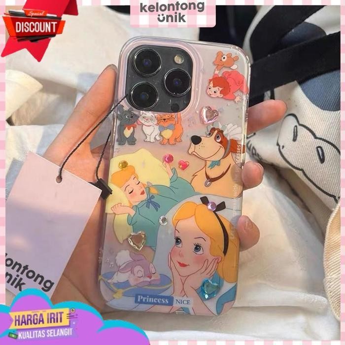 Trending KELONTONG UNIK | (Free DIY Sticker) Princess Acrylic Case with DIY Sticker - Hardcase/ Casi