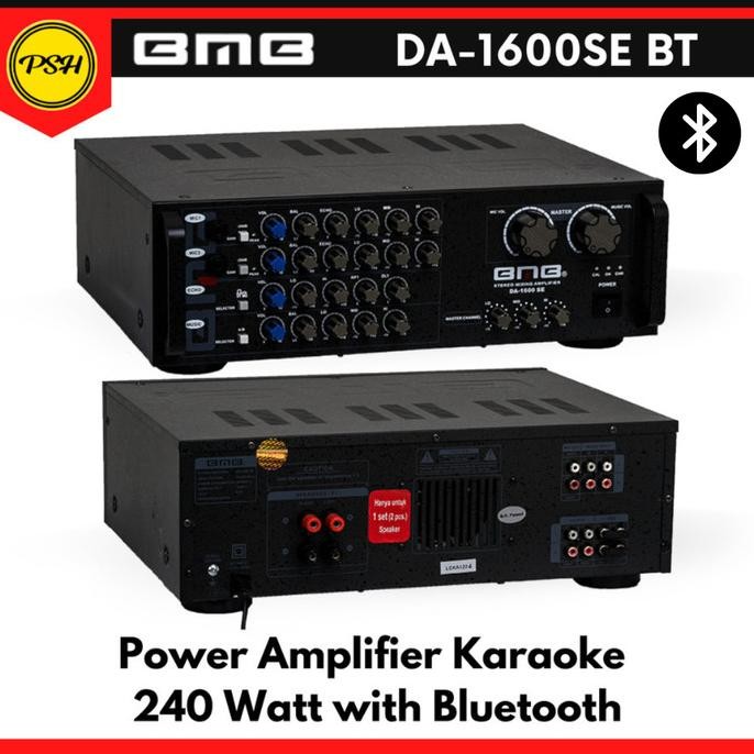 Bmb Da-1600Se Bt Da1600 Se Power Amplifier Karaoke Mixer Bluetooth New Stok