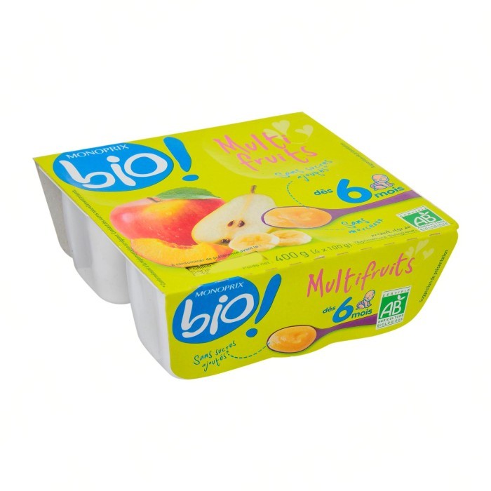 

Monoprix Multi-Fruits Compote 4x100G
