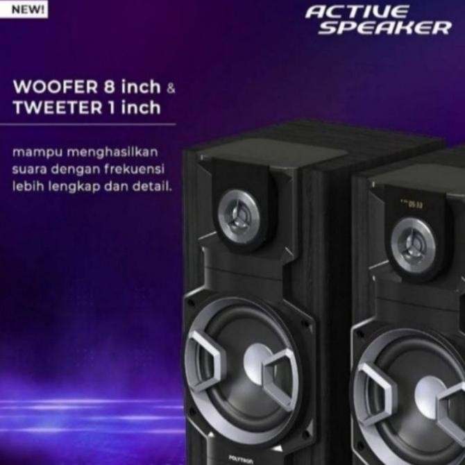 Speaker Aktif Polytron Pas 8E10 New (Khusus Semarang) New Stok