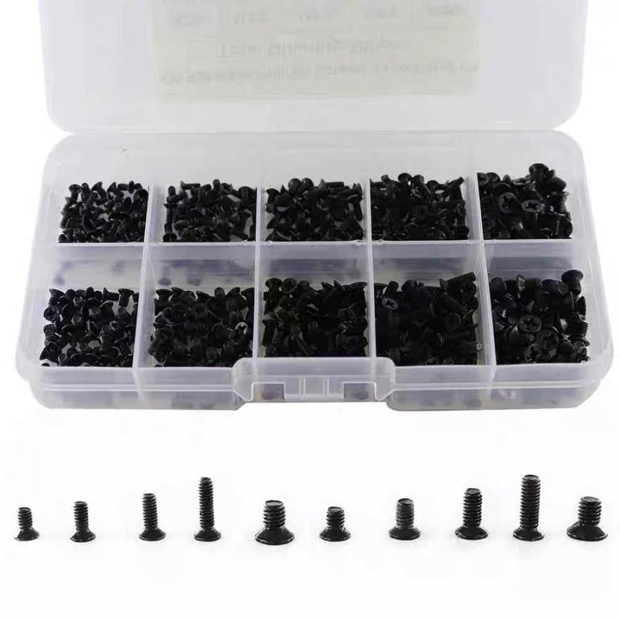 Baut Laptop Computer Notebook Repair Screws Kit 500Pcs M2 M2.5 M3
