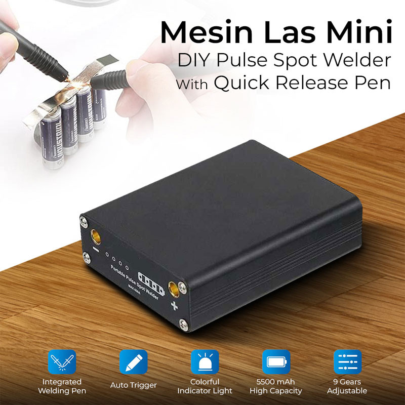 Alat Mesin Las Mini DIY Pulse Spot Welder with Quick Release Pen