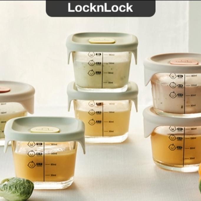 Lock and Lock Wadah MPASI Oven Glass Kaca Tebal 230ml / Food Container KOKO