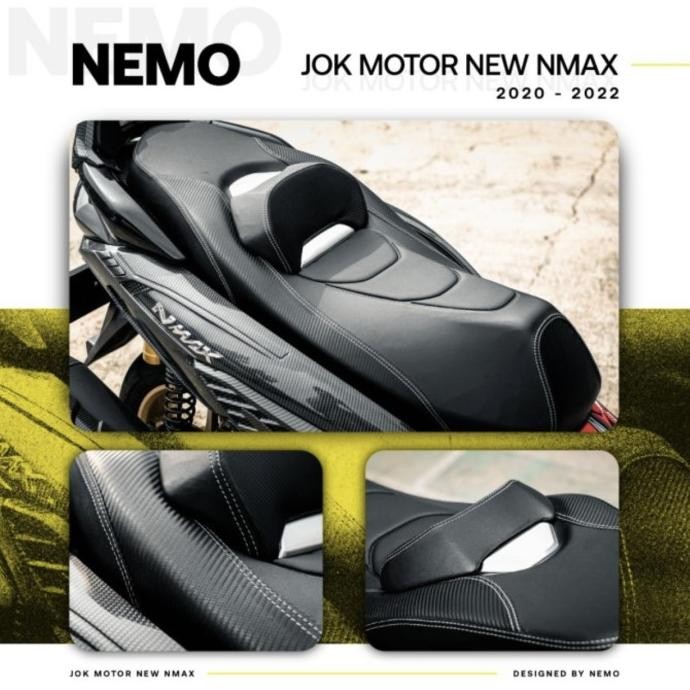Jok Belakang Merek Nemo New Nmax 2020 2021 2023 Set Carbon