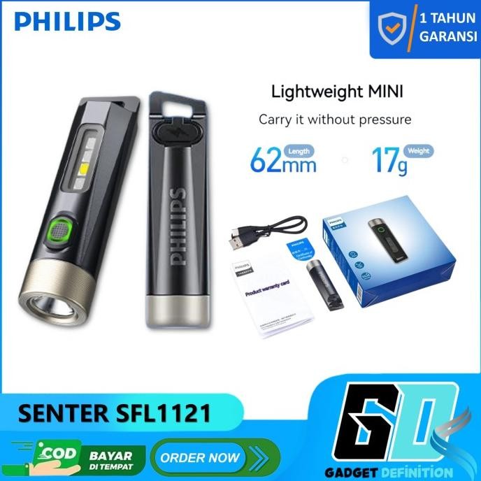 MURAH Philips SFL1121 Senter Mini Portabel LED Senter Lampu Super Terang
