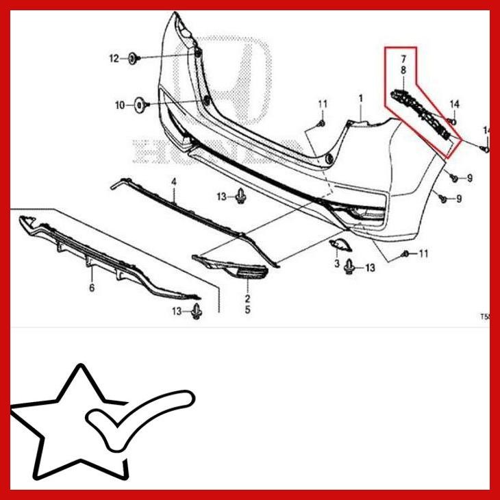 [PJH] BREKET / BREAKET BUMPER BELAKANG JAZZ GK5 FACELIFT 2018-2021 ORIGINAL