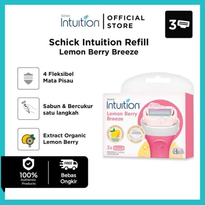 

Produk Baru!! Schick Intuition Refill Lemon Berry Breeze
