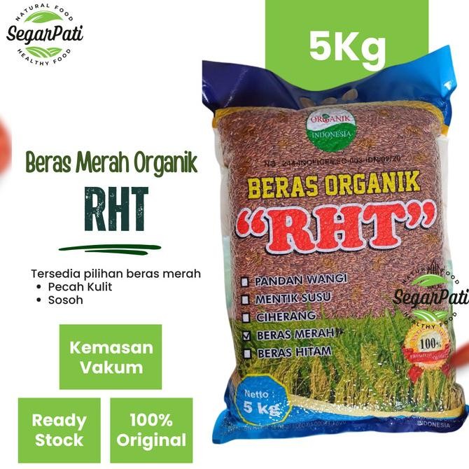 

Terlaris 5Kg Beras Merah Organik Premium Rht Bersertifikat (Utk Diet, Diabet ) Ready Stok