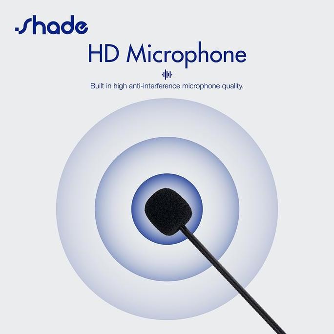SHADE HEADSET HELM BLUETOOTH / HEADPHONE HELM BLUETOOTH / INTERCOM MOTOR / HEADSET BLUETOOTH HELM MO