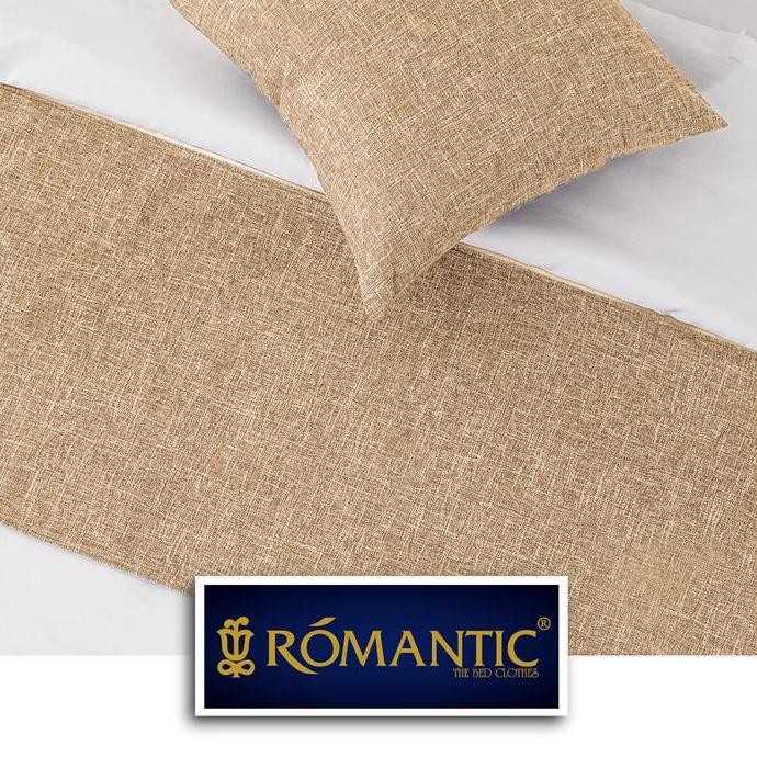 Bed Runner / Selendang kasur Khaki by ROMANTIC standard Hotel minimalis