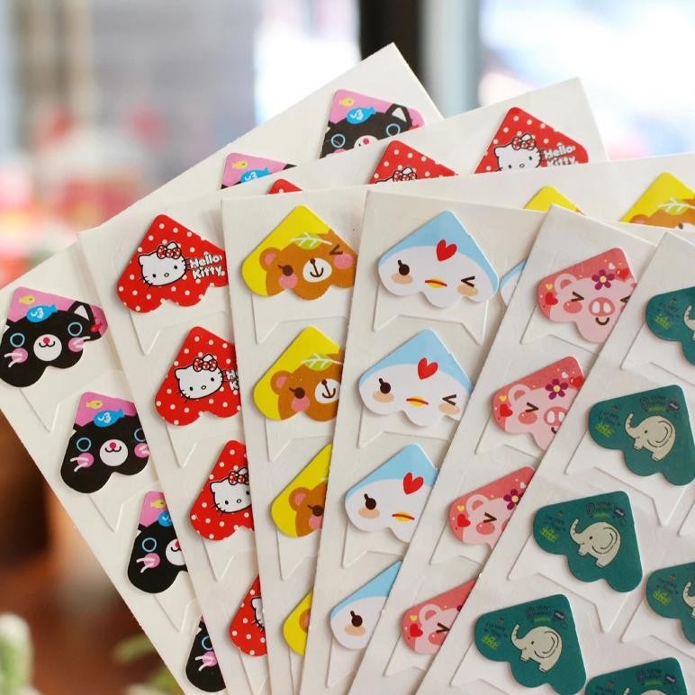 

120 pcs/lot 5 sheets DIY Cute little animal Corner Paper Stickers for Photo Album Scrapbooking Handwork Frame albums Decoration