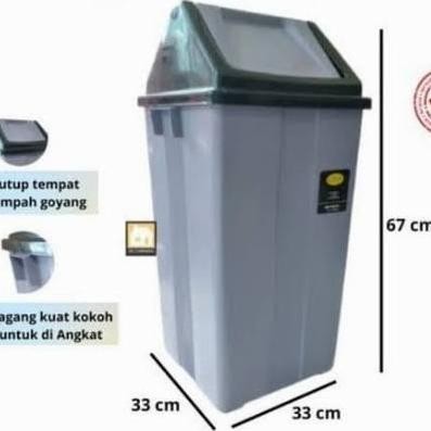 ] Tempat Sampah Komet 42 Ltr | Tempat Sampah Plastik Goyang | Bak Sampah