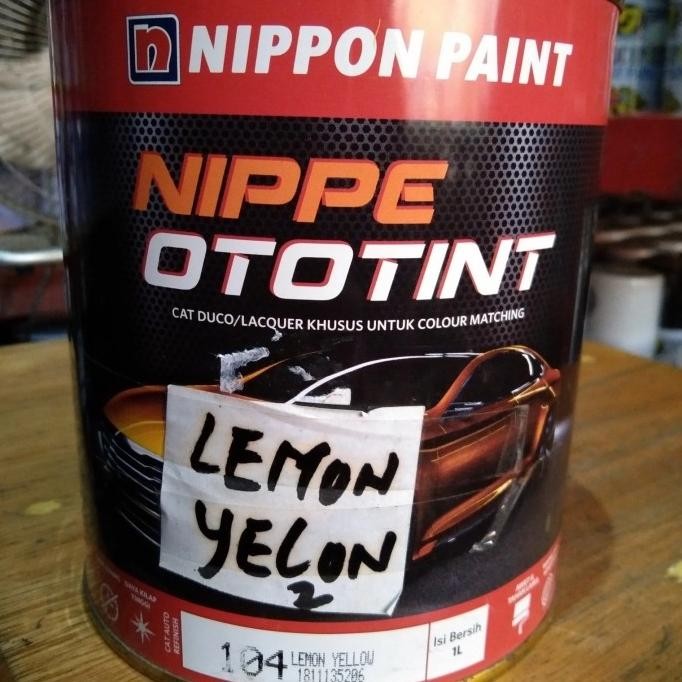 

Produk Baru!! cat Duco nippe ototint 104 Lemon Yellow (1L)