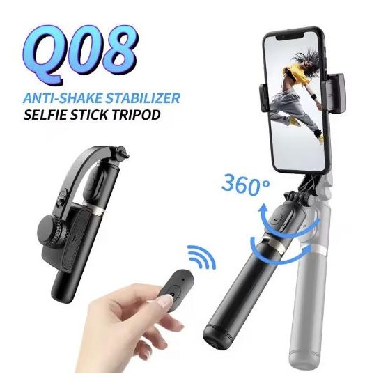 GIMBAL HANPHONE GIMBAL STABILLIZER SELFIE STABILIZER ANTI GOYANG Q08