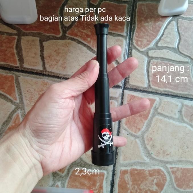 @@@@] Mainan Teropong Bajak Laut Warna Hitam