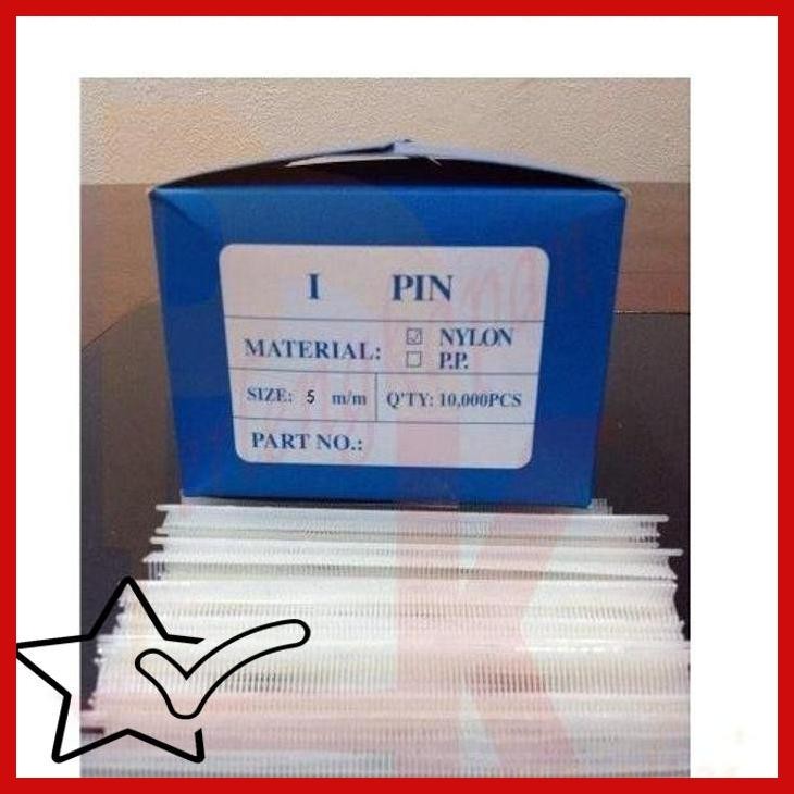 

[PGK] TAG I PIN 5 7 10 MM MICRO MIKRO PIN NYLON FINE HALUS REFILL TAG PIN LUBANG JARUM KECIL