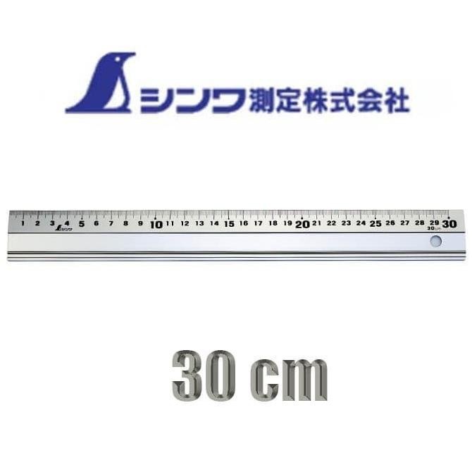 

Penggaris 65417 Alumunium SHINWA SILVER 30cm straight cutting rule TM