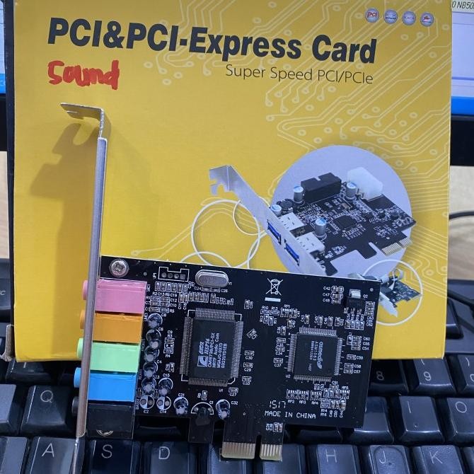CO PCIE SOUND CARD 5.1 CH CMI8738 PCI EXPRESS SOUND CARD