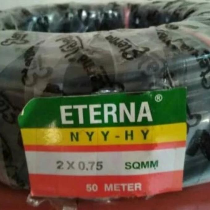 KABEL NYYHY 2 X 0.75 ETERNA @ 50M SERABUT KABEL NYYHY 2X0.75 ETERNA
