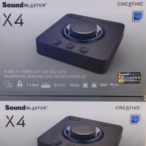 CO Creative Sound Blaster X4 External DAC 7.1 soundcard Super X-Fi
