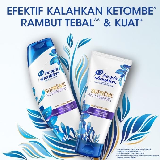 Head And Shoulder Sampo Supreme Perawatan Rambut Anti Hairfall 480Ml X3 Asli
