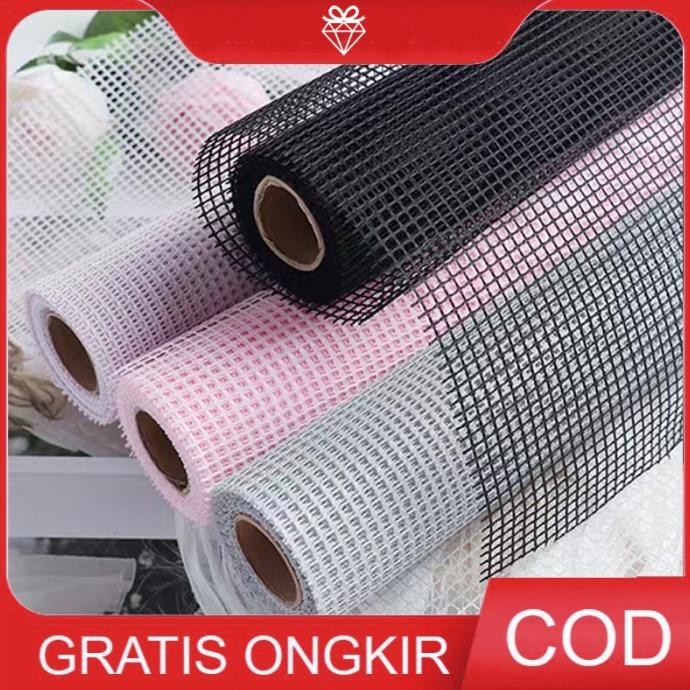 

Siap Kirim 1ROLL Tile Jaring Polynet Polos - Tile Kotak Buket Bunga Tile004