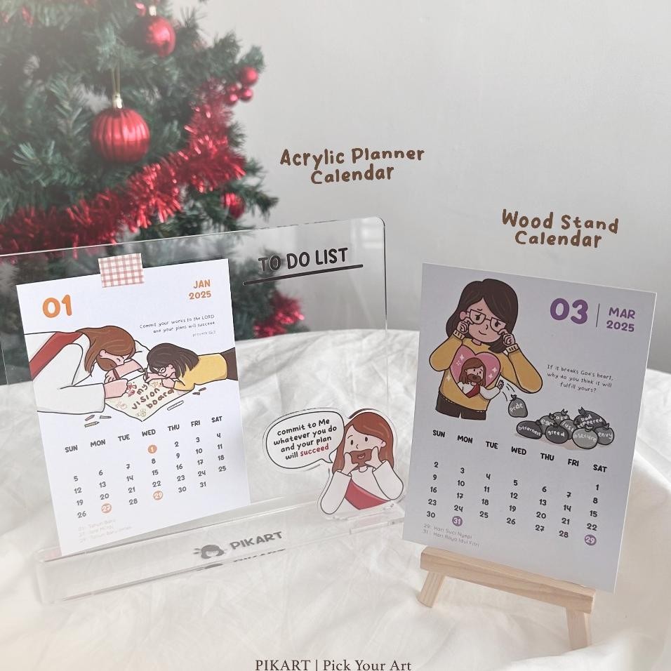 

Acrylic Chritian Calendar Planner 2025 Alender Meja Aethetic 2024 Ala Orea Calendar Uni Wall Planner Acrylic Monthly Agenda Weely Planner