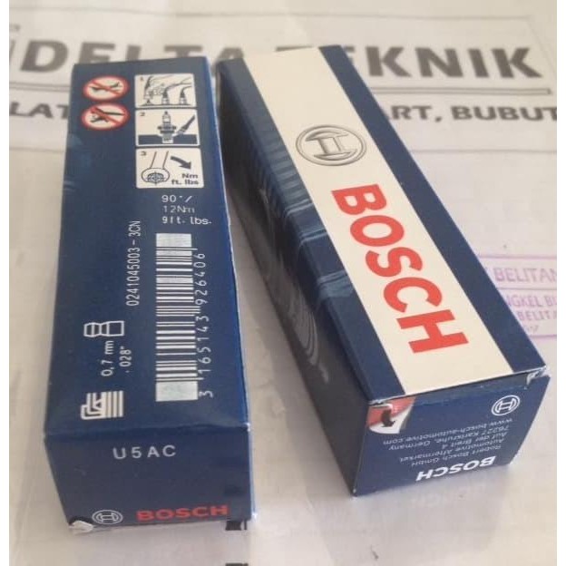 BUSI SEPEDA MOTOR BOSCH U5AC UNTUK SUPRA MIO SKYWAVE DLL (GROSIR)
