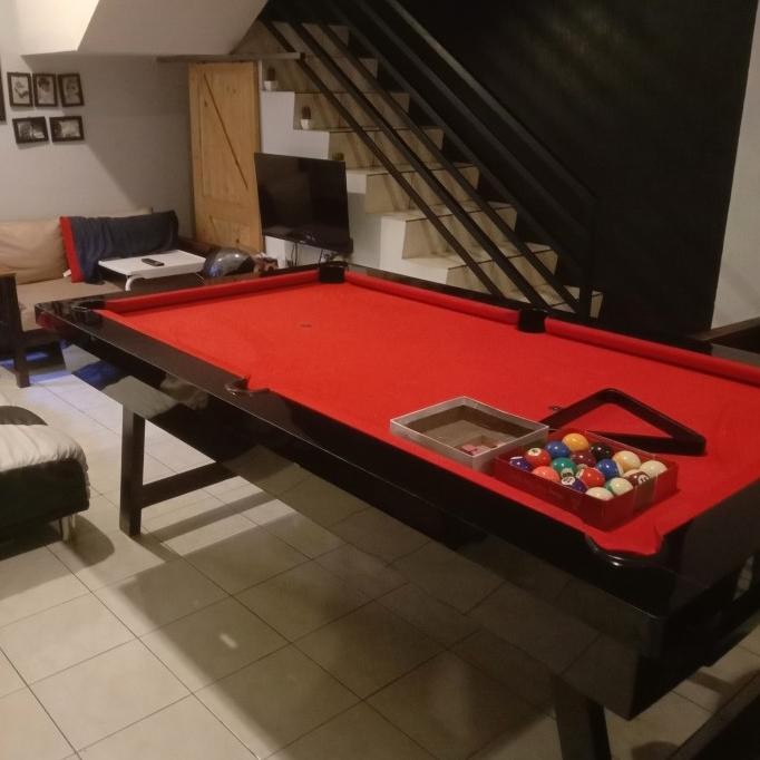 TERBARU - Meja billiard 7 feet kaki lipat
