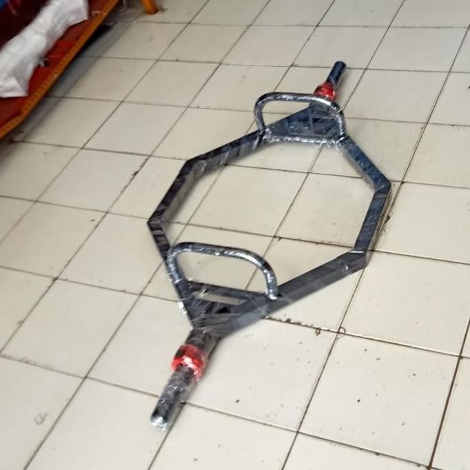 BEBAS ONGKIR - Olympic Hex bar Trap Bar Six Border