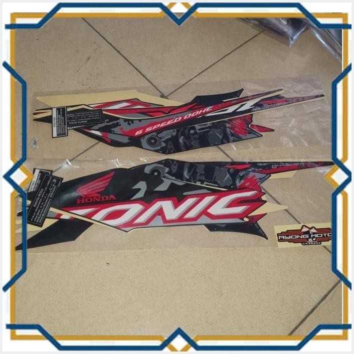 [AYM] STRIPING SONIC 150R 2019-2020 HITAM DOFF