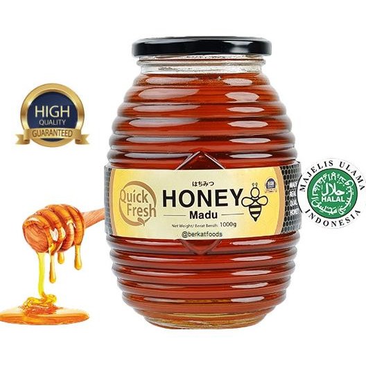 

:=:=:=:=] Pure Real Honey Quick Fresh 1Kg / Madu Murni Asli Jar 1 kg / High Quality Halal Madhu Shahad