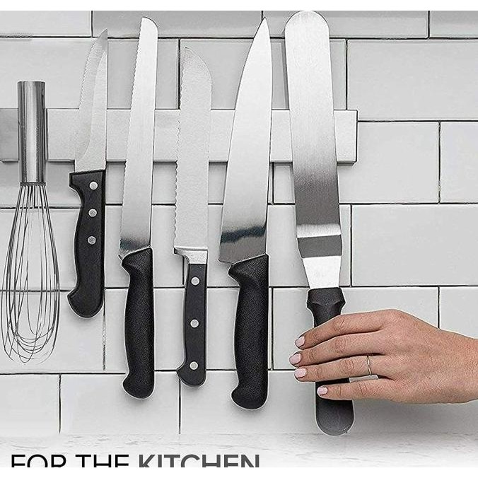 Rak Magnet Tempat Pisau dan Barang Besi Magnetic di Dinding