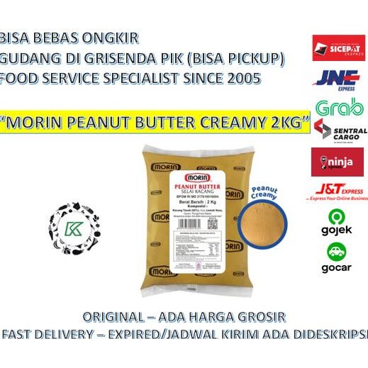 

Selai Kacang Morin Peanut Butter Creamy Halus 2Kg Original Original Dan Terpercaya