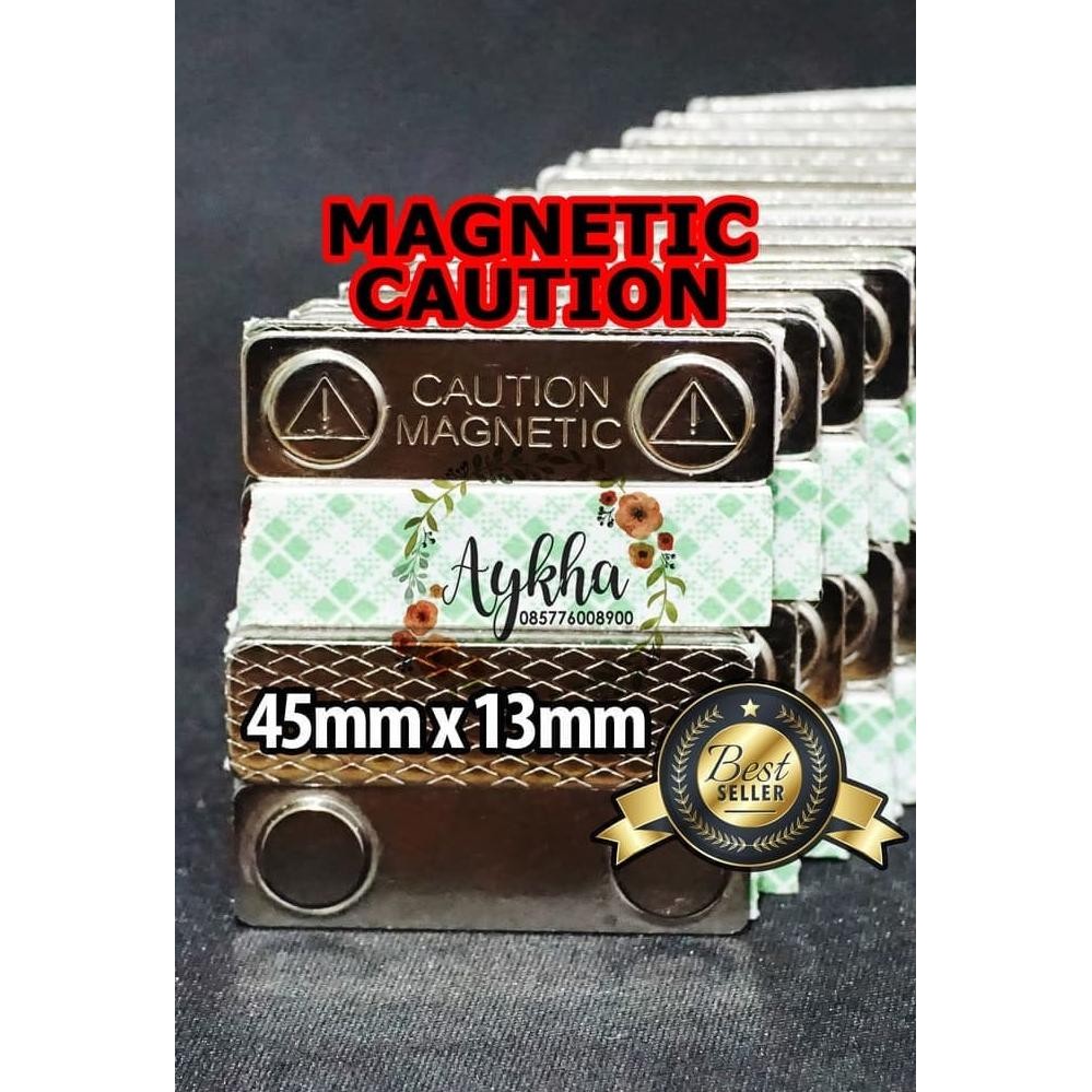 

Isi 100Set Magnet Nama Dada Nametag Neodymium 45Mm X 13Mm Name Tag
