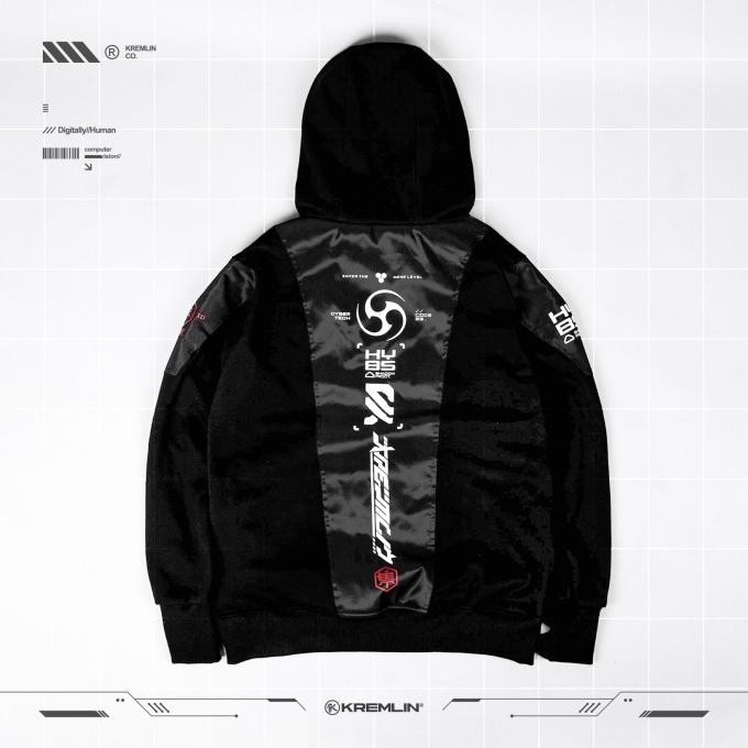 Sale Kremlin Cyber Techwear Pullover Hoodie - Hayabusa