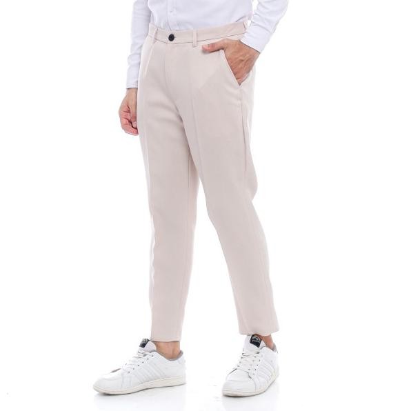 Dzargo Celana Anle Pant Pria Formalbahanantor Panjang Cream