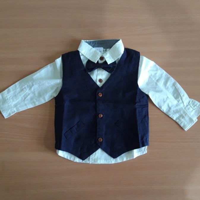 Grosir Kemeja Bayi Anak Cowok Laki Laki Model Rompi Branded H & M Import