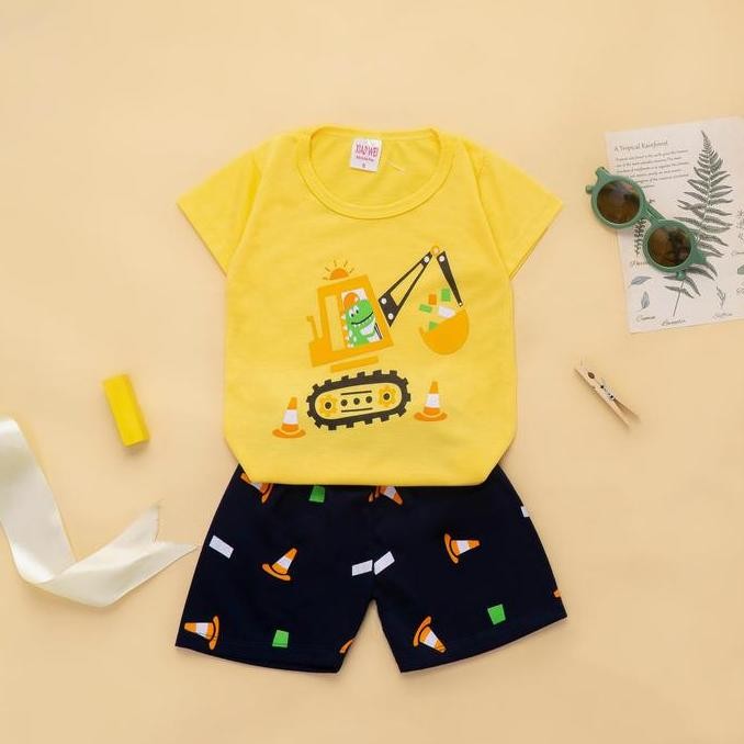 Grosir (Isi 5 Setel) Setelan Anak Bayi Laki Laki Korean / Baju Bayi Laki Laki / Baju Anak Laki Laki 