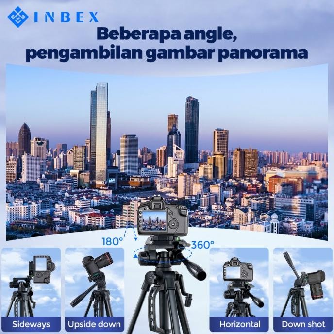Inbex 170Cm Tripod Kamera Hp Bluetooth Remote Tripot Handphone Holder Original Dan Terpercaya