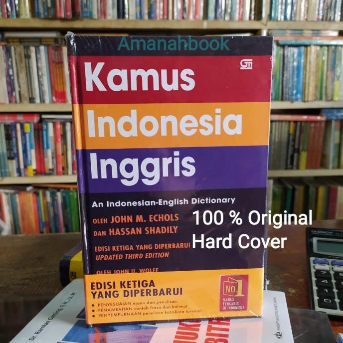 

Terlaris Kamus Indonesia - Inggris John Echols Hard Cover Ori Ready Stok