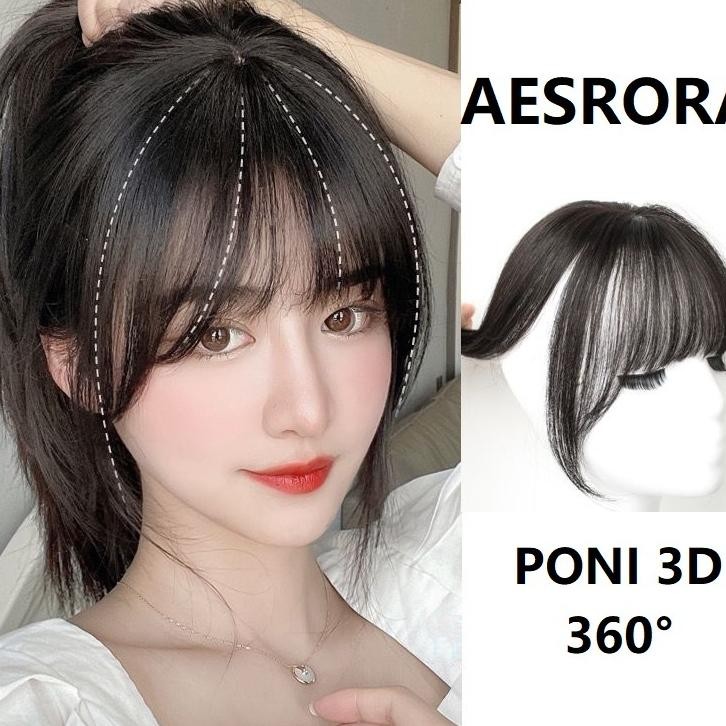Hairclip Poni 3D 360 Aerora Poni Depan Poni Mbah Volume Rambut Poni Toupee Hairclip
