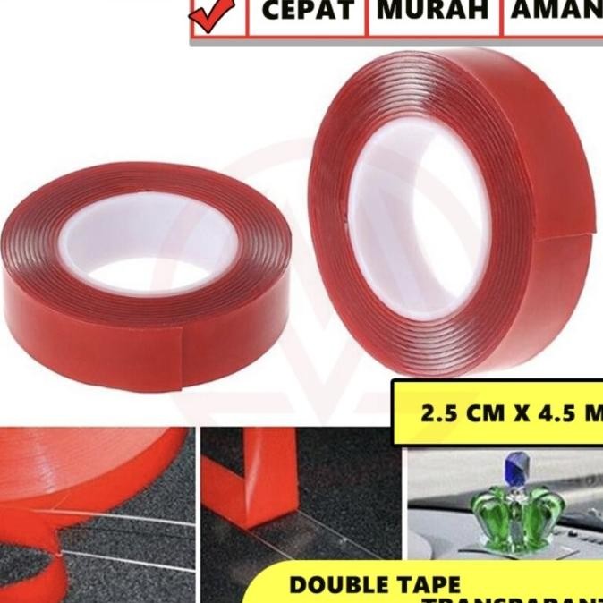 

TERMURAH Nano Tape Double Sided Waterproof Acrylic Washable Transparant Bening
