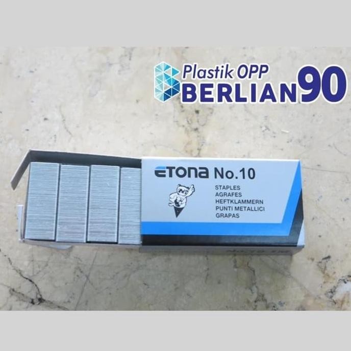 

SALE PAKET BUNDLING 1 Dus Staples isi Stapler Refill Etona No.10 Termurah 1 Box ( Isi 20 Pcs ) atom staples Binder Stationery