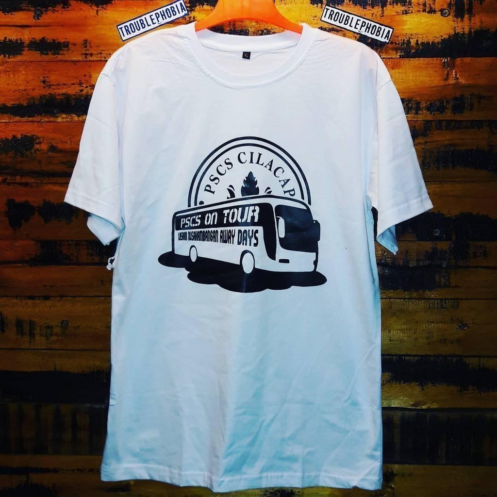 Kaos T Shirt Pria Pscs Cilacap Awaydays Away Days Casual Hooligan Ultras Acab