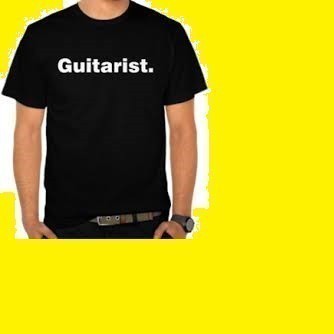 Kaos T Shirt Pria Guitarist Gitaris