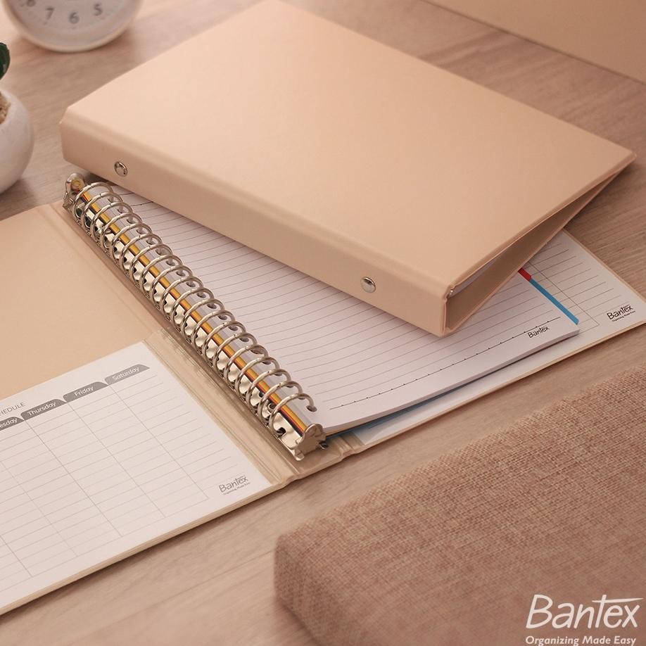 

Bante Binder Note A5 20 Ring Bei Looe Leaf Multiring Binder Peach 1324 45