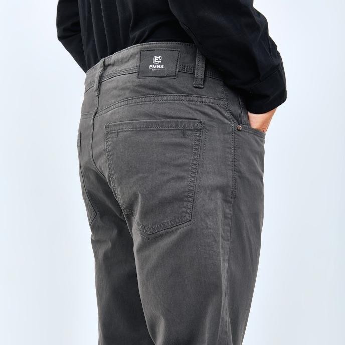 Sale Emba Classic-Celana Panjang 5 Pocket Warna Dark Grey - Epa 012 Nor